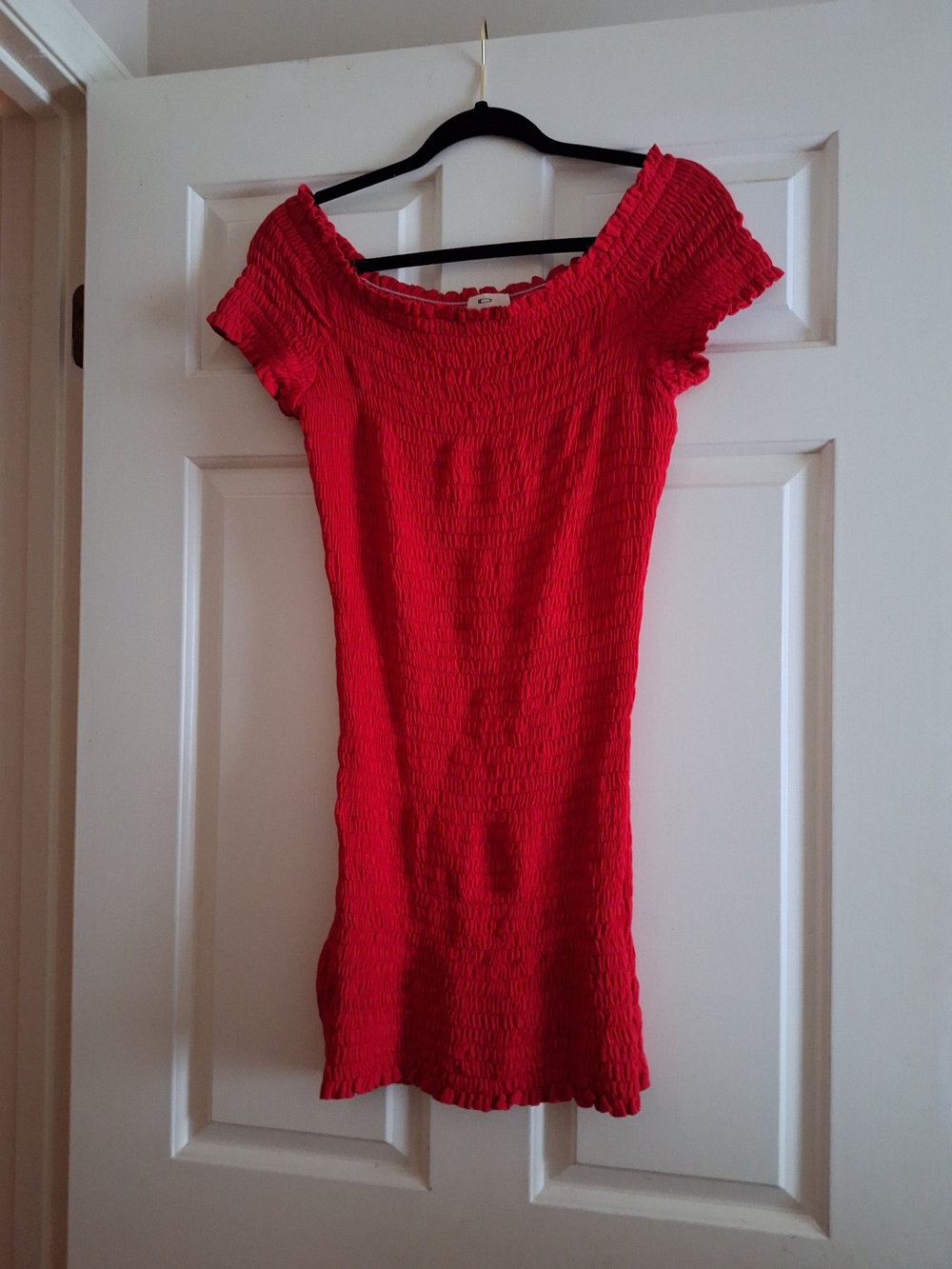 Pins & Needles Red Smocked Mini Dress